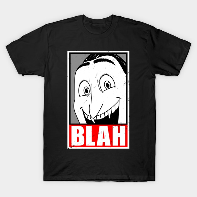 Count Dracula Blah Funny Obey The Count Spooky Transylvania Meme T-Shirt by BoggsNicolas